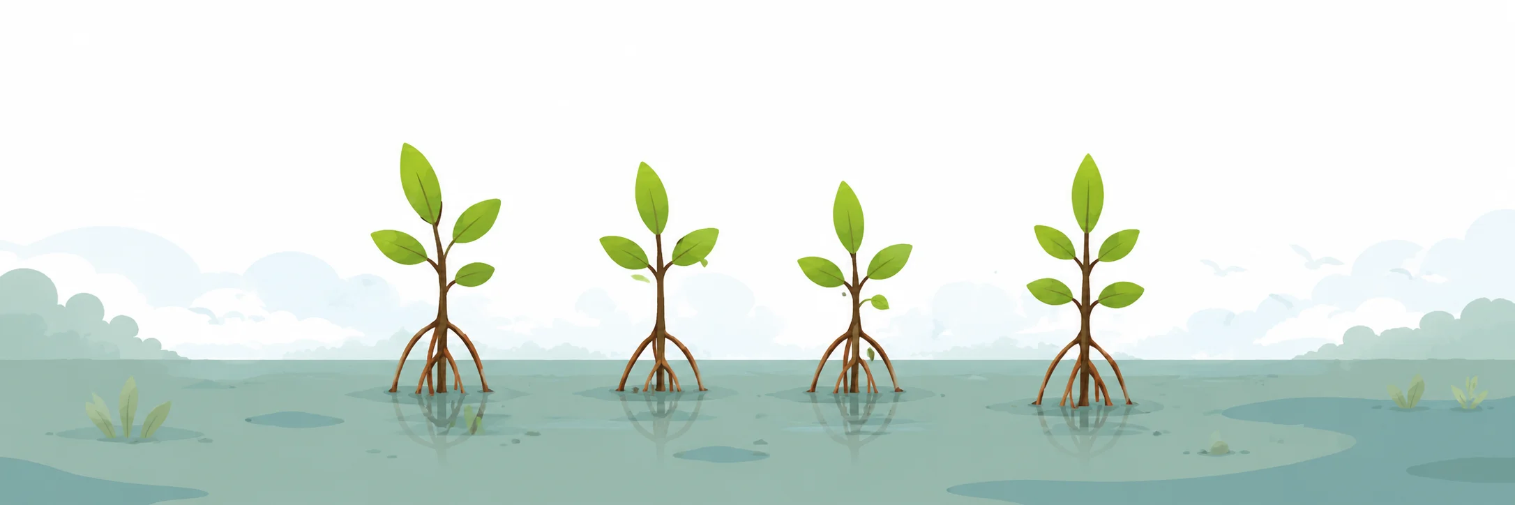 Seedlings planted